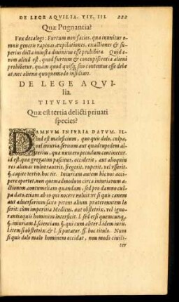 De Lege Aquilia. Titulus III.