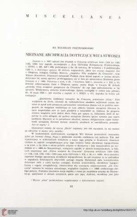 14: Nieznane archiwalia dotyczące wita stwosza
