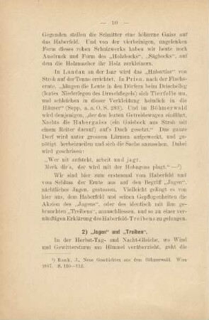 2) "Jagen" und "Treiben"