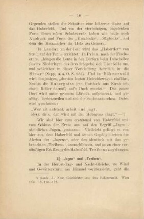 2) "Jagen" und "Treiben"