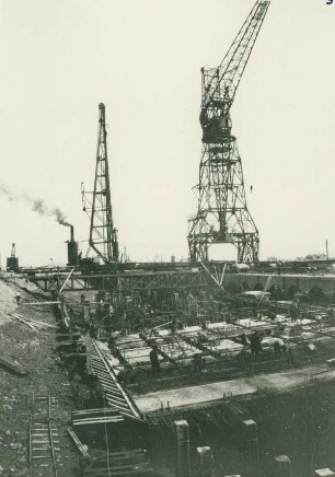 Kaimauerverstärkung, Le Havre, 1928-1930