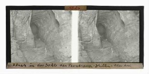 25 cm hoher Absatz (Strosse) in der Sohle des Venetianer-Stollens, Ramsbeck