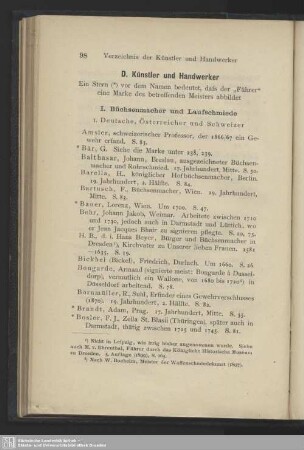D. Künstler und Handwerker