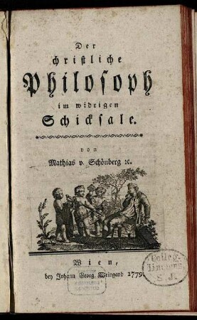 Der christliche Philosoph im widrigen Schicksale