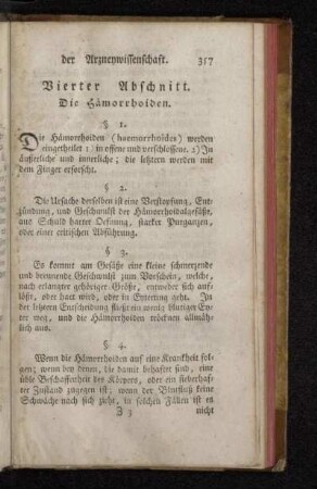 Vierter Abschnitt. Die Hämorrhoiden.