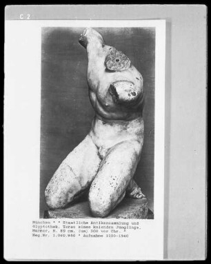 Torso eines knienden Jünglings