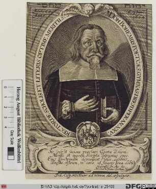 Bildnis Johann Böhm (lat. Bohemus)