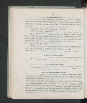 13) Das Philologische Seminar.