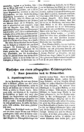 Thatsachen aus einem pädagogischen Erfahrungsleben