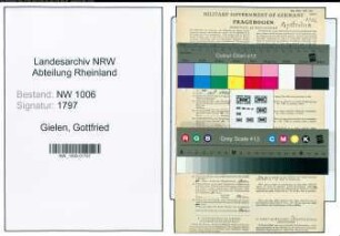 Entnazifizierung Gottfried Gielen , geb. 07.05.1897 (Baecker)