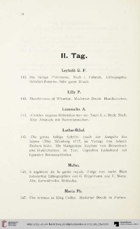 II. Tag (Nr. 142-282)