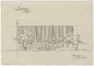 Gsaenger, Gustav; Rosenberg - Hütte (Bayern); Gemeindesaal - Südseite (Ansicht)