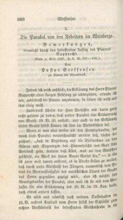 686-690 Die Parabel von den Arbeitern im Weinberge