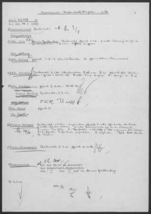 Niedernhall: Visitationsbericht mit Pfarrbericht 1956