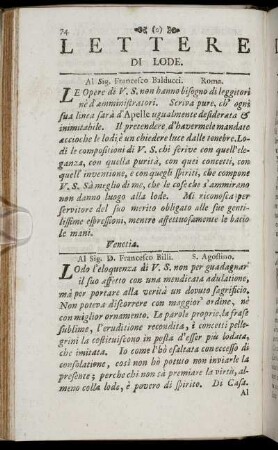 Lettere di Lode. / Lettres de Louanges. - Risposta a Lettere di Condoglienza. / Réponses à des Lettres de Condoléance.