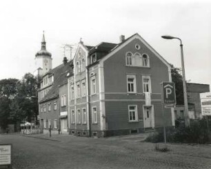 Wurzen, Dresdener Straße 5. Wohnhaus (1870/1880). Ansicht mit Nummer 3