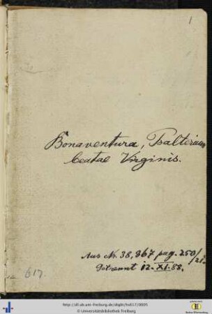 Psalterium maius Beatae Mariae Virginis