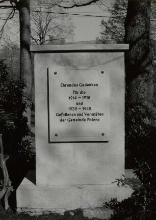 Denkmal für die Gefallenen der Weltkriege von Polenz