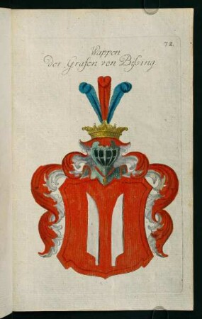 72r-72v, 72. Wappen der Grafen von Bissing