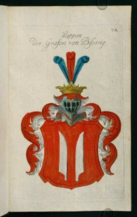 72r-72v, 72. Wappen der Grafen von Bissing