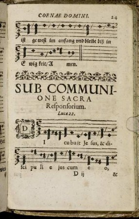 Sub Communione Sacra.