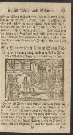 Wie Clemens mit seinem Sohn Florenz spatzieren gieng ...