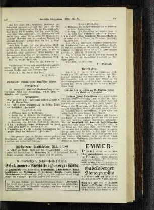 Katholische Vereinigung bergischer Lehrer : Einladung ; Programm