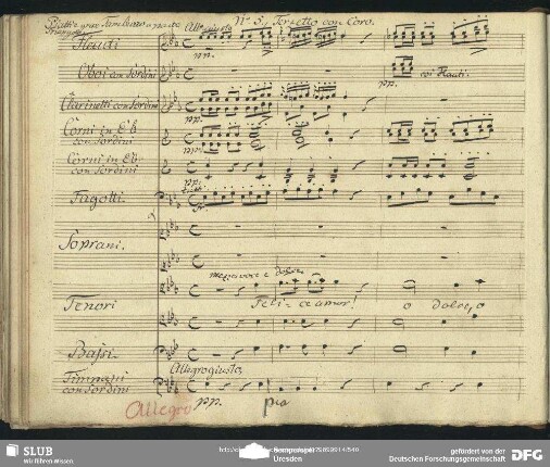 No. 5 Terzetto con Coro: "Felice amor o dolce e caro"