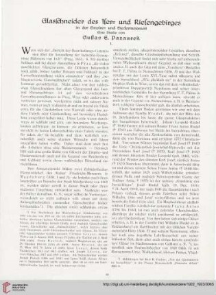 4/5: Glasschneider des Iser- und Riesengebirges in der Empire- und Biedermeierzeit, [1]