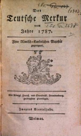 Der teutsche Merkur. 1787, 2 = Bd. 58