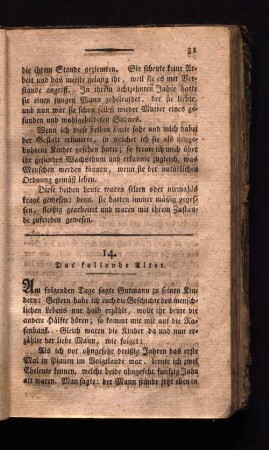 14. Das fallende Alter.