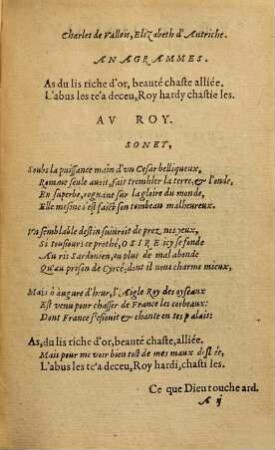 Allegresse Chrestienne De L'Hevrevx Svcces Des Gverres De Ce Royavme, Et de la justice de Dieu contre les rebelles au Roy, & comme de droit diuin, est licite à sa majesté punir ses subiets, pour la Religion violée : Ensemble le tombeau de Gaspar de Colligny iadis Admiral de France