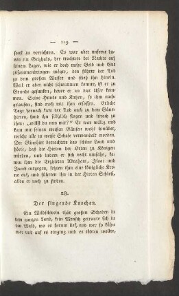 28. Der singende Knochen.