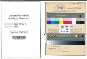 Entnazifizierung Heinrich Krampe , geb. 08.02.1901 (Angestellter)