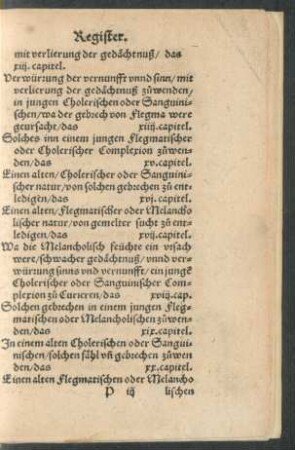 [Register des andren theyls dises büchlins.] [Anfang fehlt]