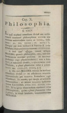 Cap. X. Philosophia