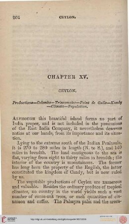 Chapter XV: Ceylon