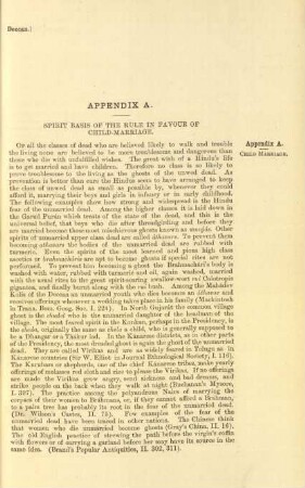 Appendix A. - Spirit basis of the rule in favour of child-marriage