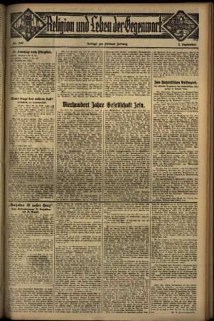 Dritte Ausgabe vom Sonntag, den 02. September 1934.