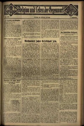 Dritte Ausgabe vom Sonntag, den 02. September 1934.