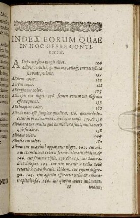 Index Eorum Quea In Hoc Opere Continentur.