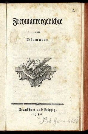 Freymaurergedichte