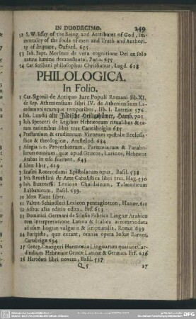 Philologica