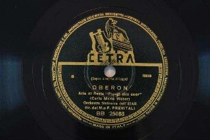 Oberon : Aria di Rezia "Piangi mio cuor" / (Carlo Maria Weber)