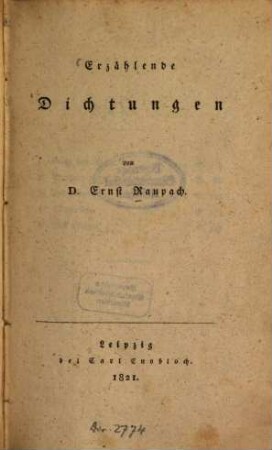 Erzählende Dichtungen