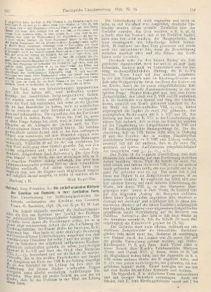 533-535 [Rezension] Halmel, A., Die palästinensischen Märtyrer des Eusebius von Caesarea in ihrer zweifachen Form