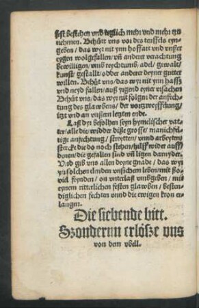 Die siebende bitt.