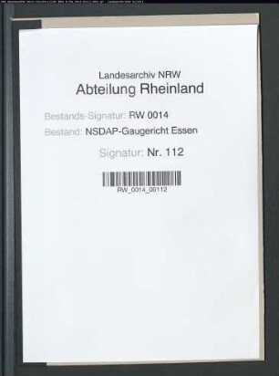 Stattgabe der Beschwerde des Ortsgruppenleiters von Essen-Katernberg gegen die Nichtaufnahme des Parteianwärters Hans PELLER, geb. 24.10.1896, Lehrer in Essen-Schonnebeck, wegen Teilnahme an einer Fronleichnamsprozession
