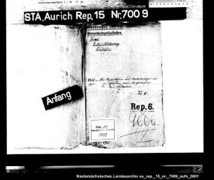 Die Bauunterhaltung der herrschaftlichen Gebäude auf Norderney