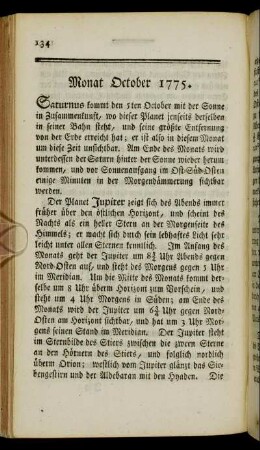 Monat October 1775.
